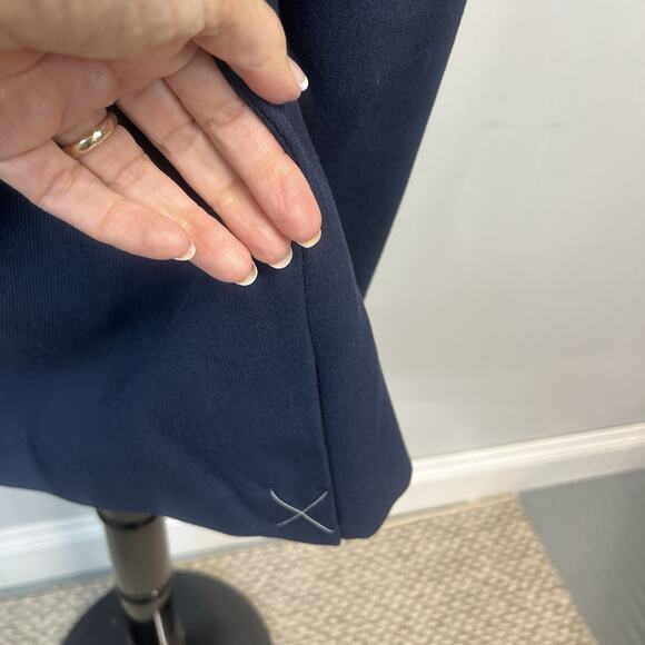 Vintage Hunt Club Skirt Plus size 18 Navy Blue Wool Straight Pencil Knee Y2K - Picture 8 of 9